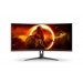 Moniteur Aoc 34.0 Inch - CU34G2XE/BK 144Hz VA Curved 3440x1440 21:9 - Aoc