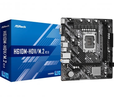 Carte Mère Asrock H610M-HDV/M.2 R2.0 1700 mATX DDR4 retail - Asrock