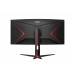 Moniteur Aoc 34.0 Inch - Curved - 34G2XP/BK 180Hz VA Curved 3440x1440 Gaming - Aoc