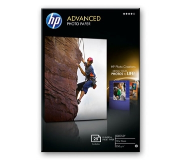 Papier HP Paper Photo/Adv Glossy 10x15 bdl 25sh - HP