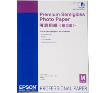 Papier Epson Paper/Premium Semigloss Photo A2 25sh - Epson