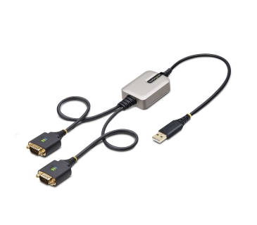 Câble USB STARTECH.COM 2ft 60cm 2-Port USB to Serial Adapter Cable COM Retention FTDI USB to DB9 RS232 Changeable DB9 Screws/Nuts - Startech