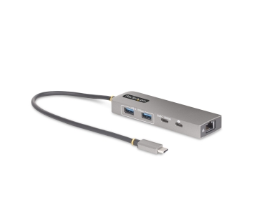 Câble USB STARTECH.COM 3-Port USB-C Hub 2.5 Gbps Ethernet 100W PD Pass-Through Port USB 3.2 10Gbps 2x USB-A/1x USB-C Portable Hub - Startech