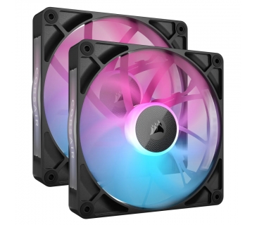 Ventilateurs Boîtier Corsair RX RGB Series iCUE LINK RX140 RGB 140mm RGB Fan Dual Fan Kit - Corsair
