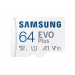EVO PLUS microSD 64GB 2024 incl. SD Adapter memory card UHS-I U3 Full HD and 4K UHD 160MB/s read BE (P) - Samsung