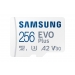 EVO PLUS microSD 256GB 2024 incl. SD Adapter memory card UHS-I U3 Full HD and 4K UHD 160MB/s read BE (P) - Samsung