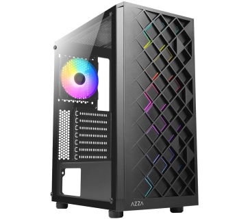 Boîtier Azza Midi ATX Spectra 280B tempered Glass ARGB - Azza