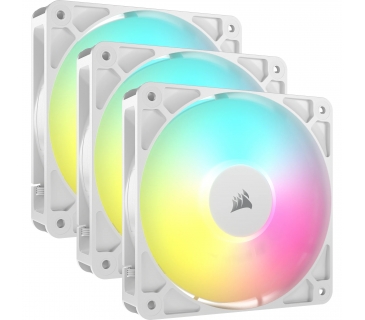 Ventilateurs Boîtier Corsair Cooler 120*120*25 RS120 WHITE ARGB PWM Triple Pack - Corsair