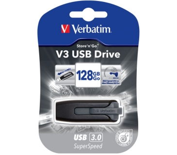 Mémoire USB Verbatim USB Memory/Verbatim V3 USB3.0 128GB Bl