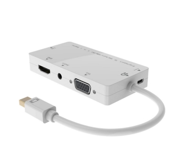 HUB Adapter USB / A / C Multi Mini DP to DVI/HDMI/VGA/Audio for MacBook Pro iMac Surface white, resolution: 1920 x 1080P