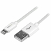 1m white2pole Lightning cabel/iPhone/PaD - Startech
