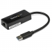 USB 3.0 to Gigabit Ethernet Adapter NIC w USB Port - Black - Startech