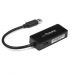 USB 3.0 to Gigabit Ethernet Adapter NIC w USB Port - Black - Startech