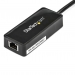 USB 3.0 to Gigabit Ethernet Adapter NIC w USB Port - Black - Startech