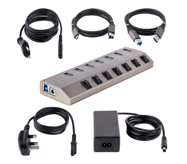 Câble USB Startech 7-Port Self-Powered USB-C Hub - Startech