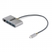 3-Port USB-C Hub with Ethernet Portable - Startech