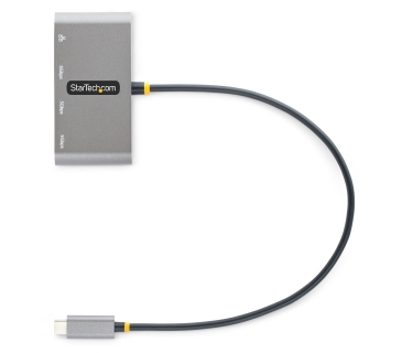 Câble USB 3-Port USB-C Hub with Ethernet Portable - Startech