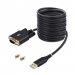 STARTECH.COM 10ft/3m USB to Serial Adapter Cable COM Retention FTDI IC USB-A to DB9 RS232 Interchangeable DB9 Screws/Nuts - Startech