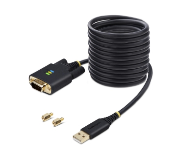 Câble USB STARTECH.COM 10ft/3m USB to Serial Adapter Cable COM Retention FTDI IC USB-A to DB9 RS232 Interchangeable DB9 Screws/Nuts - Startech