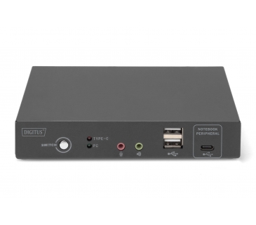 Switch KVM KVM Switch,2-Port,4K30Hz,USB-C/USB/HDMIin,HDMIout