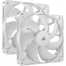 Corsair Cooler 140*140*25 RS140 WHITE PWM Dual Pack - Corsair
