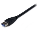 2m Black SuperSpeed USB 3.0 Extension Cable A to A - Male to
