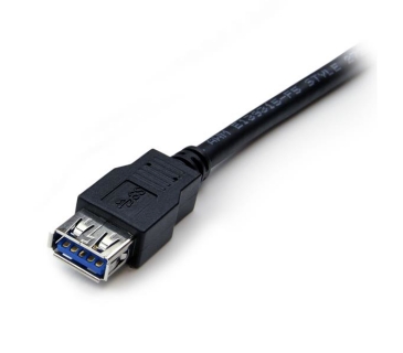 Câble USB 2m Black SuperSpeed USB 3.0 Extension Cable A to A - Male to