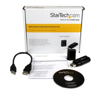 Câble USB USB Stereo Audio Adapter External Sound Card