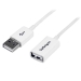 3m White USB 2.0 Extension Cable Cord - A to A - USB Male to