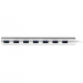7 Port Compact USB 3.0 Hub with Built-in Cable - Aluminum US