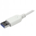 7 Port Compact USB 3.0 Hub with Built-in Cable - Aluminum US