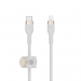 BELKIN Boost Charge USB-C to LTG Braided Silicon 3M White