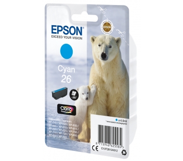 Cartouche d encre Epson PREMIUM INK CLARIA CYAN 26 - Epson