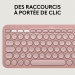Clavier Logitech Pebble 2 Combo TONAL ROSE US INTL N/A - Logitech