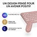 Clavier Logitech Pebble 2 Combo TONAL ROSE US INTL N/A - Logitech