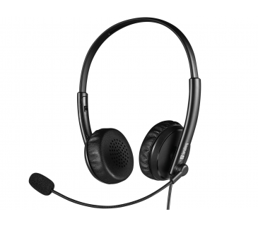 Casque Micro Sandberg 2in1 Office Headset Jack+USB 2in1 Office Headset Jack+USB, Headphones, Head-band, Office/Call center, Black, Binaural, Volume +, Volume -
