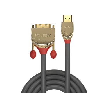 Câble Ecran HDMI an DVI-D Cable 0.50m Gold Line