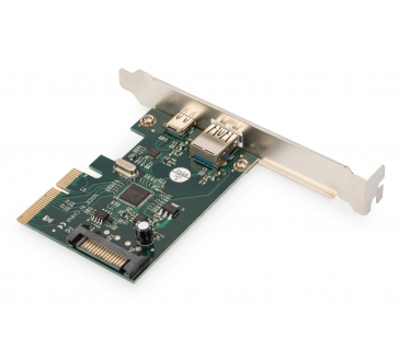 Controlleur ASSMANN PCIe card USB Type-C + USB-A PCIe Card u