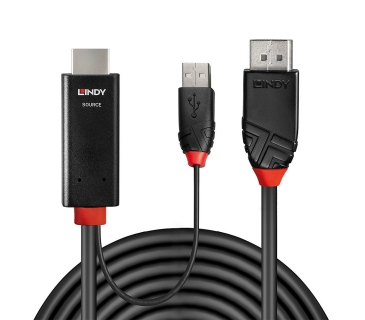 Câble Ecran Lindy 2m HDMI an DisplayPort Adapterkabel