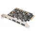 Controlleur Digitus PCI Card 2x USB-C 3x USB-A