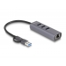 DELOCK 3 Port USB 5 Gbps Hub + Gigabit LAN with USB Type-C