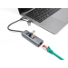 DELOCK 3 Port USB 5 Gbps Hub + Gigabit LAN with USB Type-C
