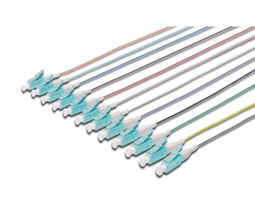 Cable Réseaux Optique FO PIGTAIL SET 12 PCS. LC MM OM3 50/1