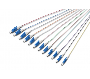 Cable Réseaux Optique FO PIGTAIL SET 12 PCS. LC SM OS2 09/1