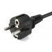 IEC-Stromkabel Schuko - C5 3m St/Bu Black - Equip