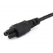 IEC-Stromkabel Schuko - C5 3m St/Bu Black - Equip