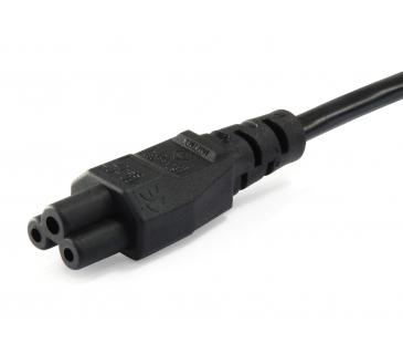 Multiprise IEC-Stromkabel Schuko - C5 3m St/Bu Black - Equip