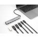 DELOCK 6 Port USB Hub with 4x USB-A und 2x USB-C Buchse