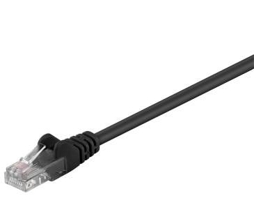 Câble Réseau Cat5 15M CAT5e U/UTP Black PVC Unshielded Network Cable, PVC, 4x2xAWG 26 CCA