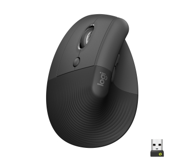 Souris Logitech Lift Left Vertical Ergonomic Mouse - GRAPHITE / Black - EMEA - Logitech